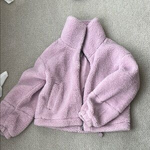 Cozy Pink Sherpa Jacket